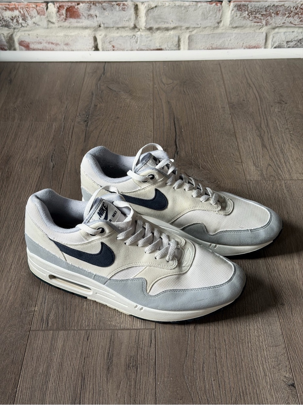 Nike Men’s Air Max 1 Sneakers - Grey & Navy- Size 12